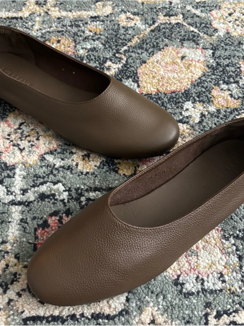 Everlane The Day Glove Leather Flats in Cocoa Brown Sz 6.5 - Picture 5 of 11